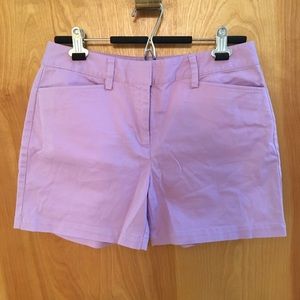 Lands’ End mid rise purple shorts